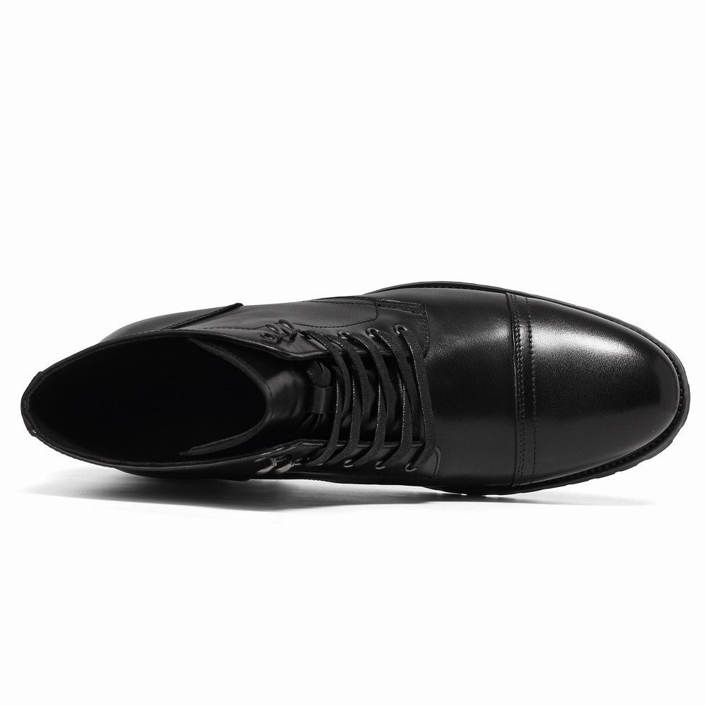 7 CM/2.76 Inches CMR CHAMARIPA Handcrafted Black Hidden High Heel Boots - Elevate Your Presence with 2.76 Inches of Customized Luxury Adidas Shoe Sole