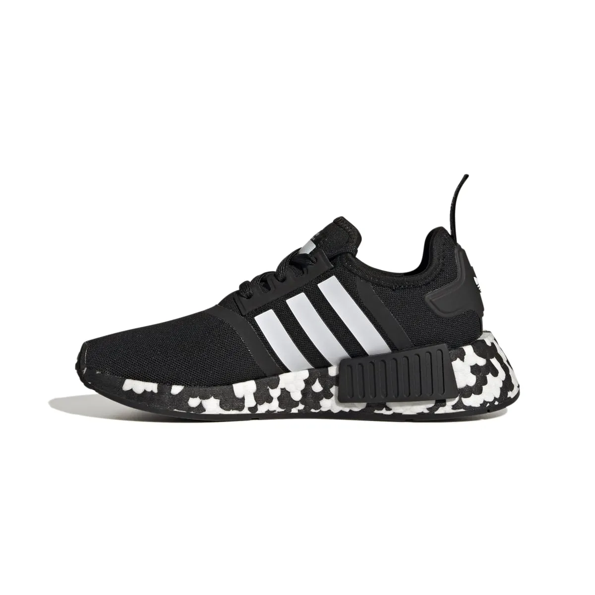 Punch Hike Flex Hike ADIDAS GW9594 NMD_R1 JR'S (Medium) Black/Black/White Textile Running Shoes