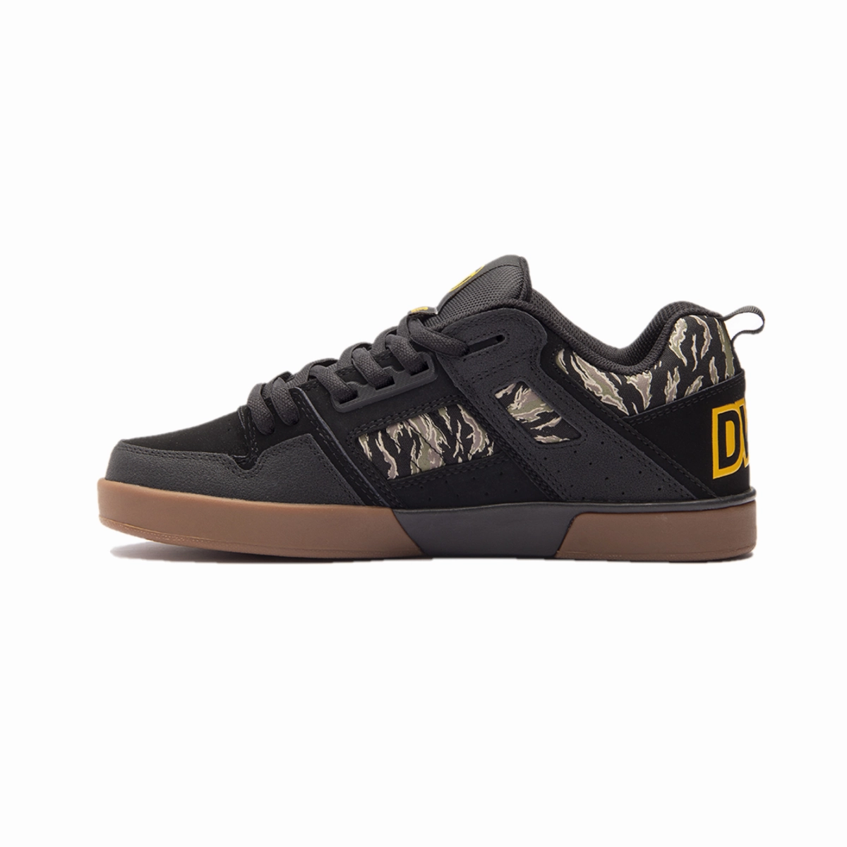 DVS F0000323011 COMANCHE 2.0  MN'S (Medium) Black/Jungle/Camo Leather Skate Shoes Rugged Ride