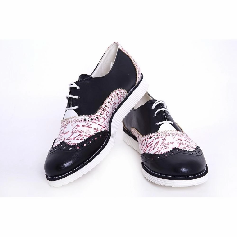 I Love You Oxford Shoes GNG101 Joy Mood