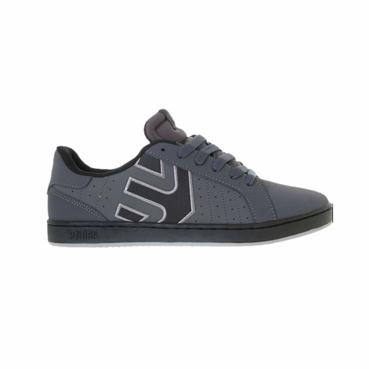 ETNIES 4101000416 022 FADER LS MN'S (Medium) Dark Grey/Black Nubuck Skate Shoes Workout Ready