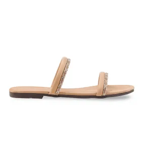 Fawn Casual Slipper For Women CL2151 Knitted Pattern For Slippers