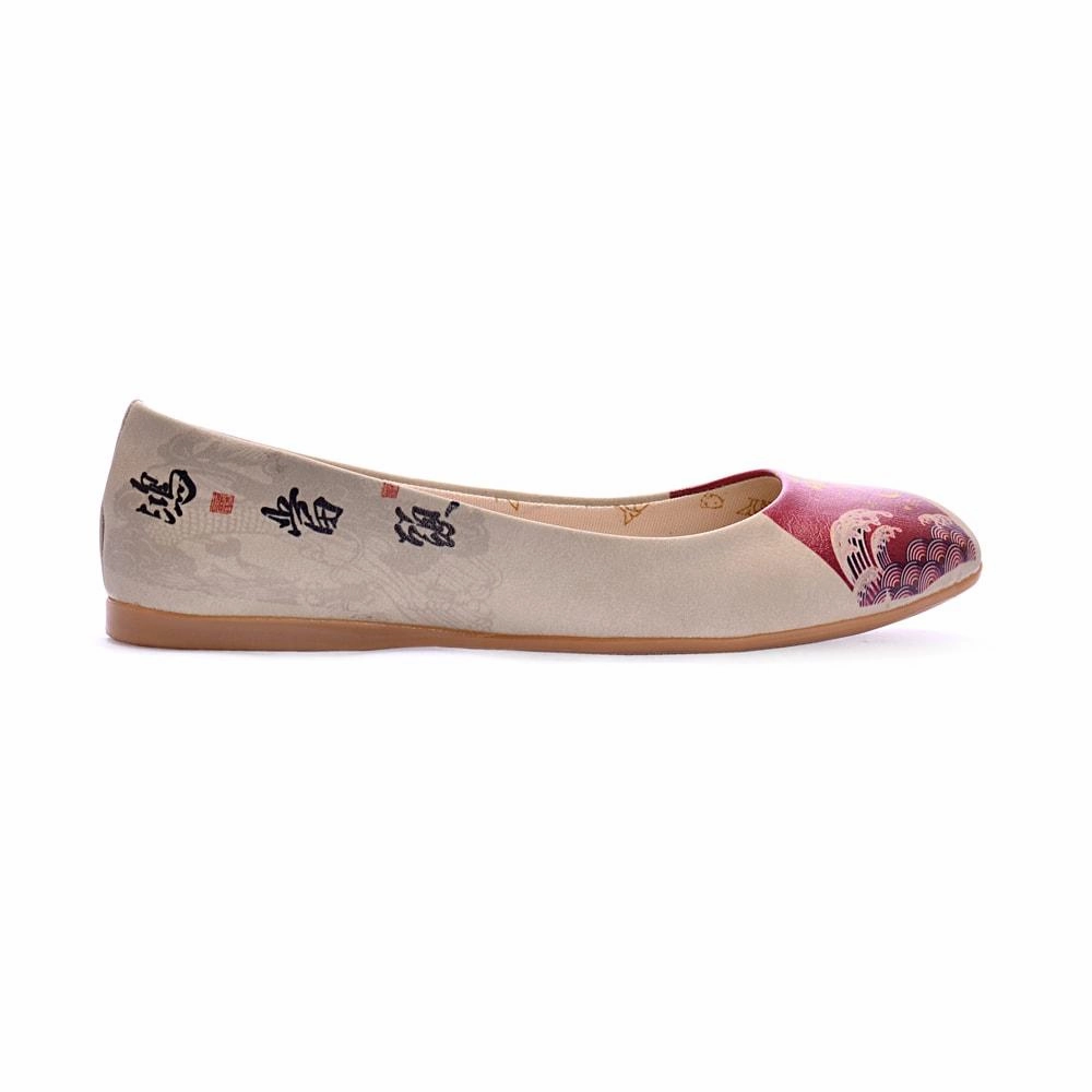 Chinese Dragon Ballerinas Shoes 1037 Skin Soft