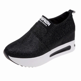 Shoes Dresses Flat 2019 Women shoes ladies  Flat Thick Bottom Shoes Slip On Ankle Boots Casual Platform Sport Shoes    ##BY25