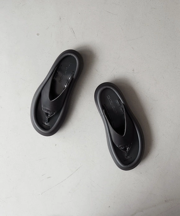 Puncture Resistant Boots MIDORIKAWA RYO Spoiler leather sandal "BLACK"