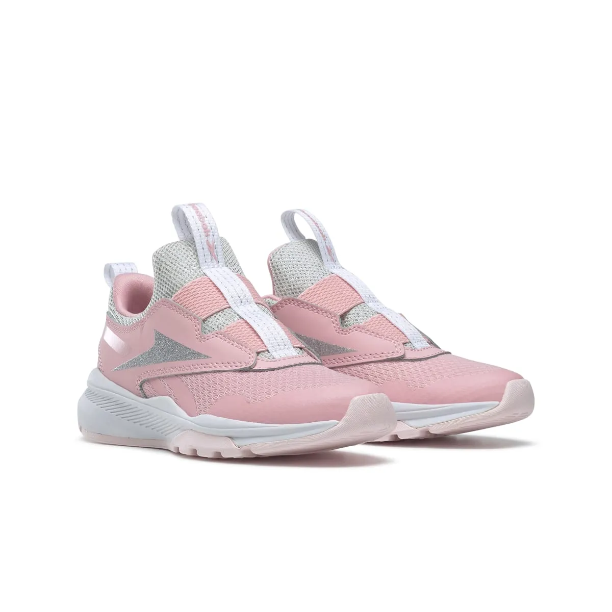 REEBOK GW1237 XT SPRINTER SLIP-ON YTH'S (Medium) Pink/Pink/Silver Textile/Leather Running Shoes Log Path