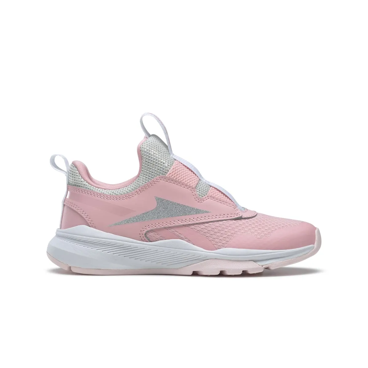 REEBOK GW1237 XT SPRINTER SLIP-ON YTH'S (Medium) Pink/Pink/Silver Textile/Leather Running Shoes Retro Tone Street Fest