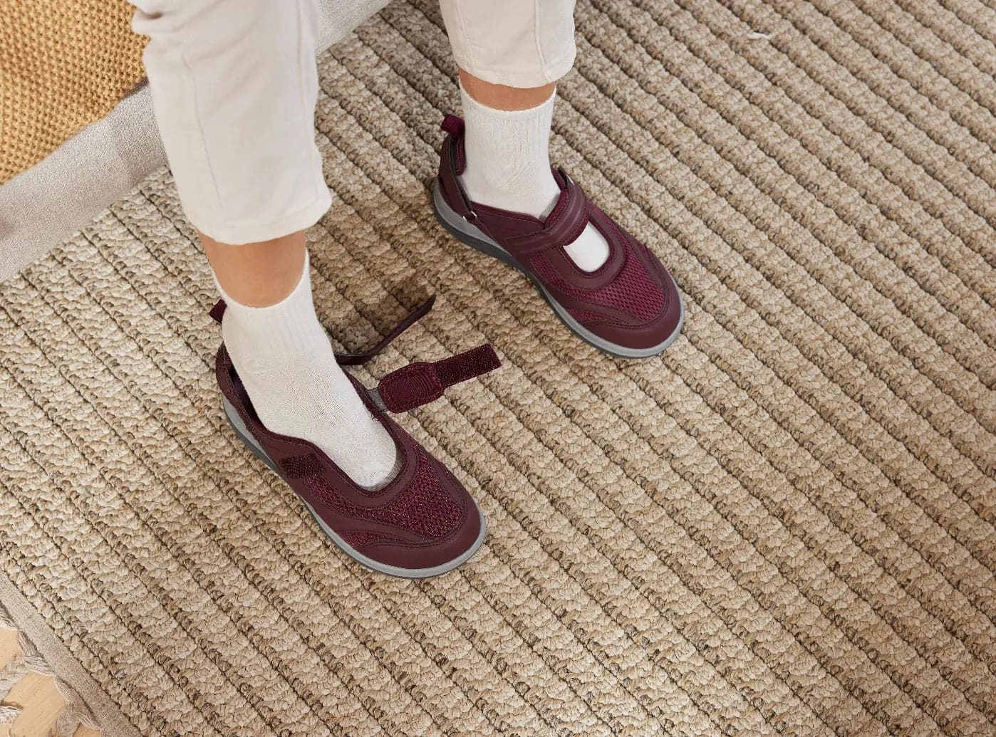 Shoes Leather Flats FitVille Women's FlexiWalk Mary Jane Sandal V1