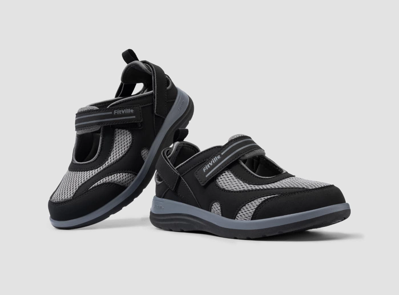 FitVille Women's FlexiWalk Mary Jane Sandal V1 Flat Foot Lifting Shoes