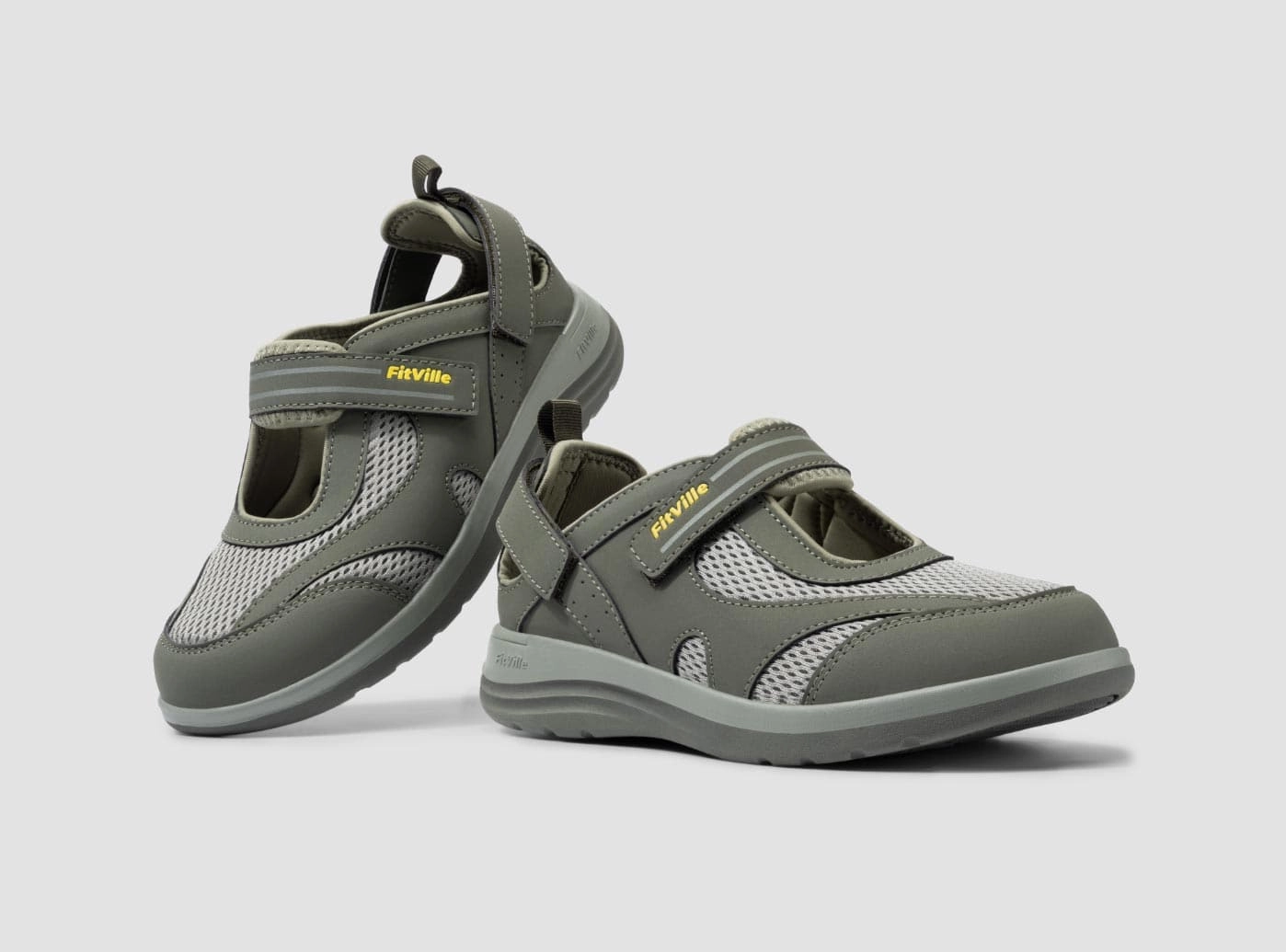 Shoes Size 10 Flats FitVille Women's FlexiWalk Mary Jane Sandal V1