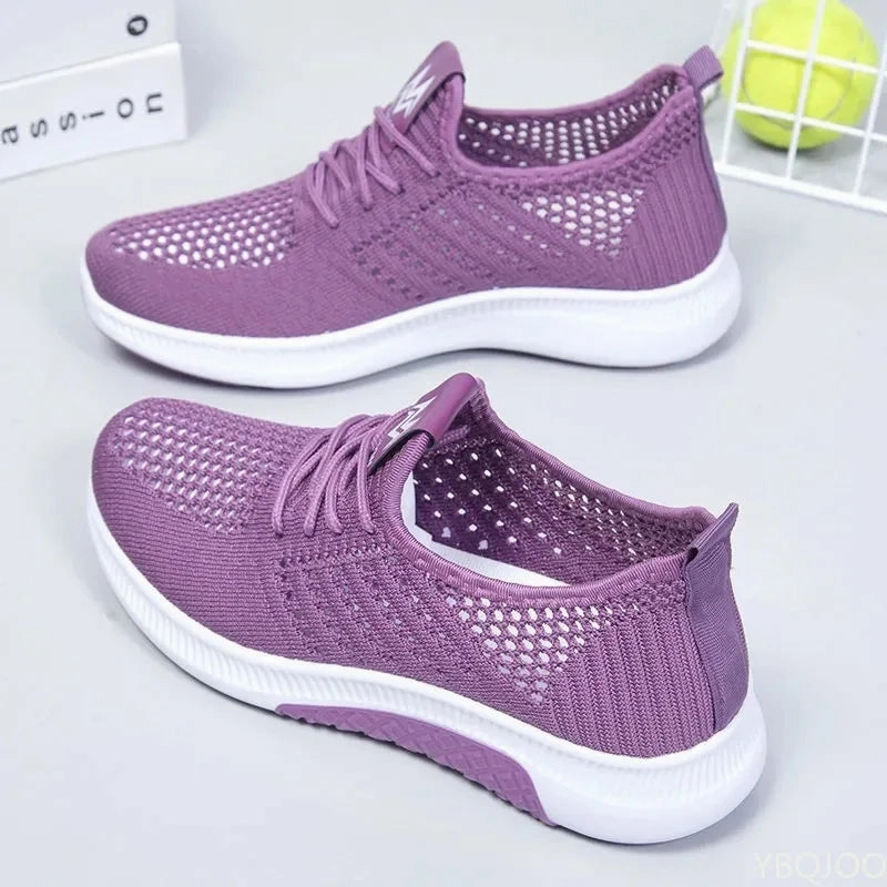 Shoes That Change From Heels To Flats Women Flat Casual Shoes Fashion Breathable Mesh Vulcanized Shoes Women Sneakers Summer Ladies Boat Shoe Zapatos Para Mujer