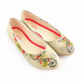 Hero Mode Spiral Flower Ballerinas Shoes 1056
