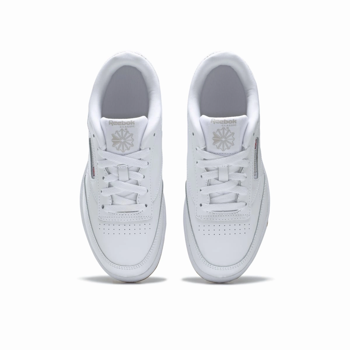 group run REEBOK CN5646 (100000213) CLUB C JR'S (Medium) White/Gum Leather Lifestyle Shoes