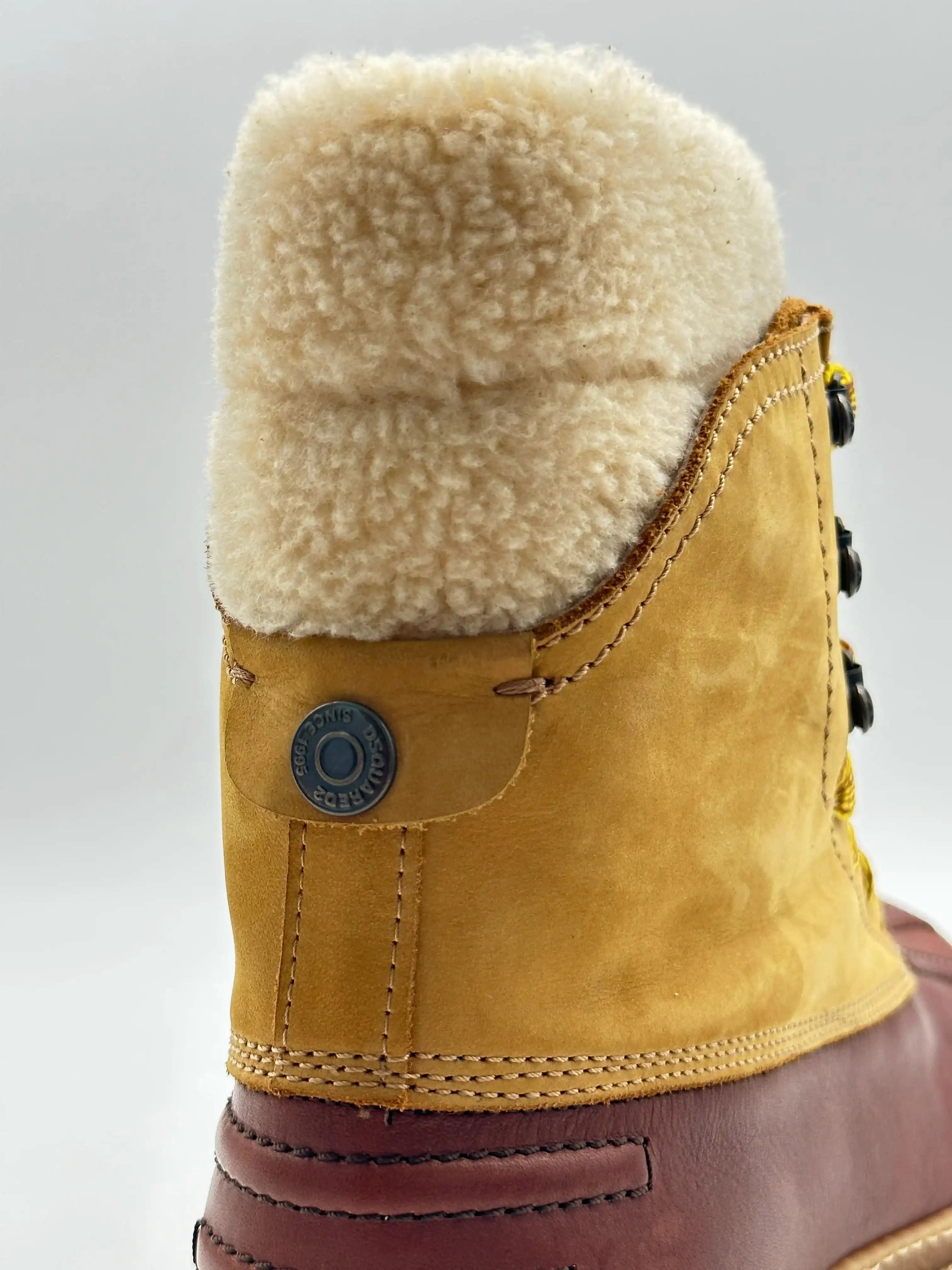 Wide Calf Cowgirl Boots Suede Furry Ankle Boots