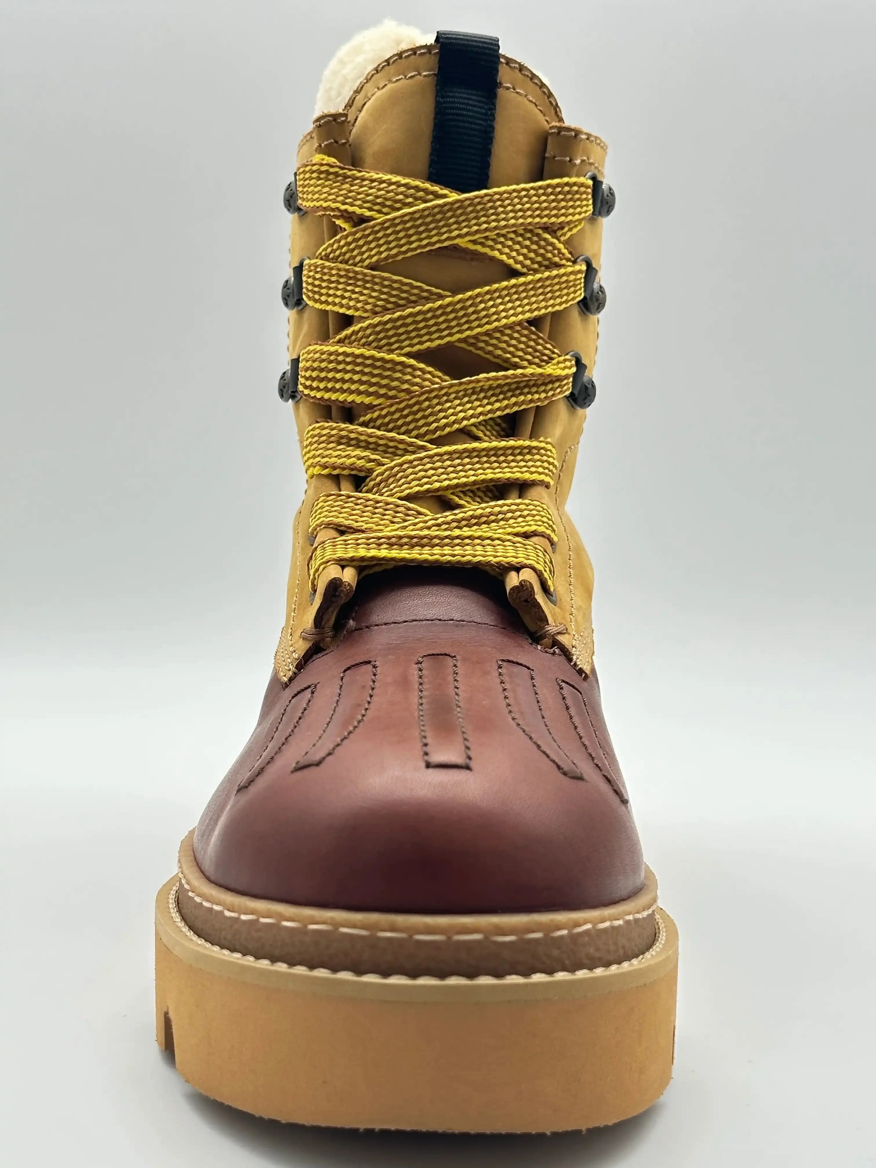 Suede Furry Ankle Boots Gum Boots