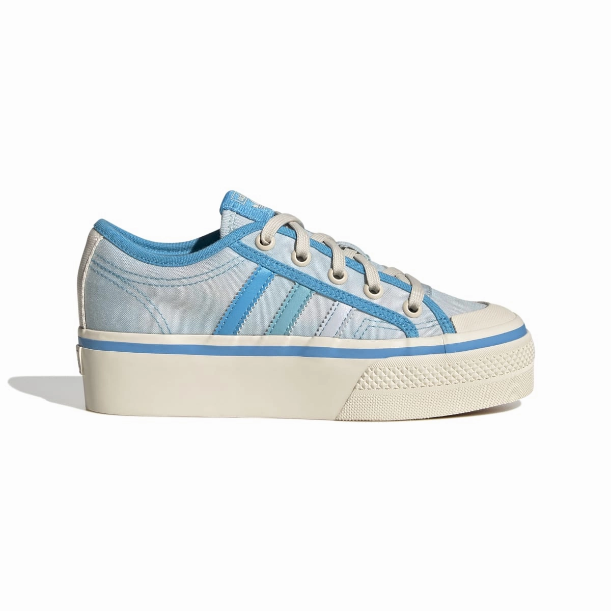 ADIDAS GY7052 NIZZA PLATFORM JR'S (Medium) Blue/Rush/White Textile Lifestyle Shoes Functional Shoes