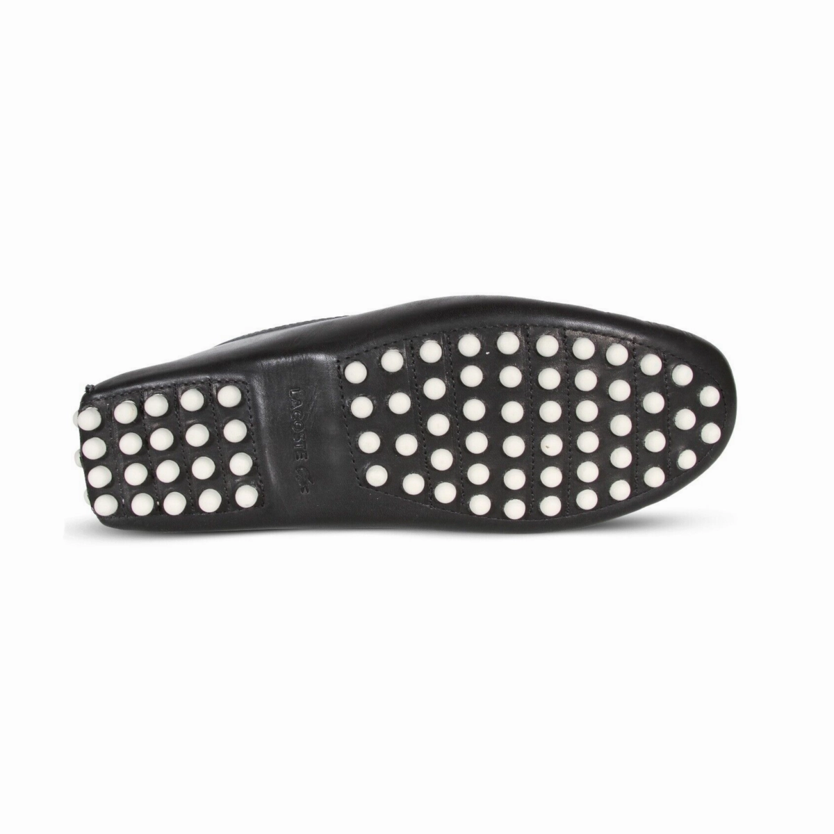 LACOSTE 7-45CMA0032454 CONCOURS 123 MN'S (Medium) Black/Off White Leather Lifestyle Loafers Sunny Walk Cozy Design