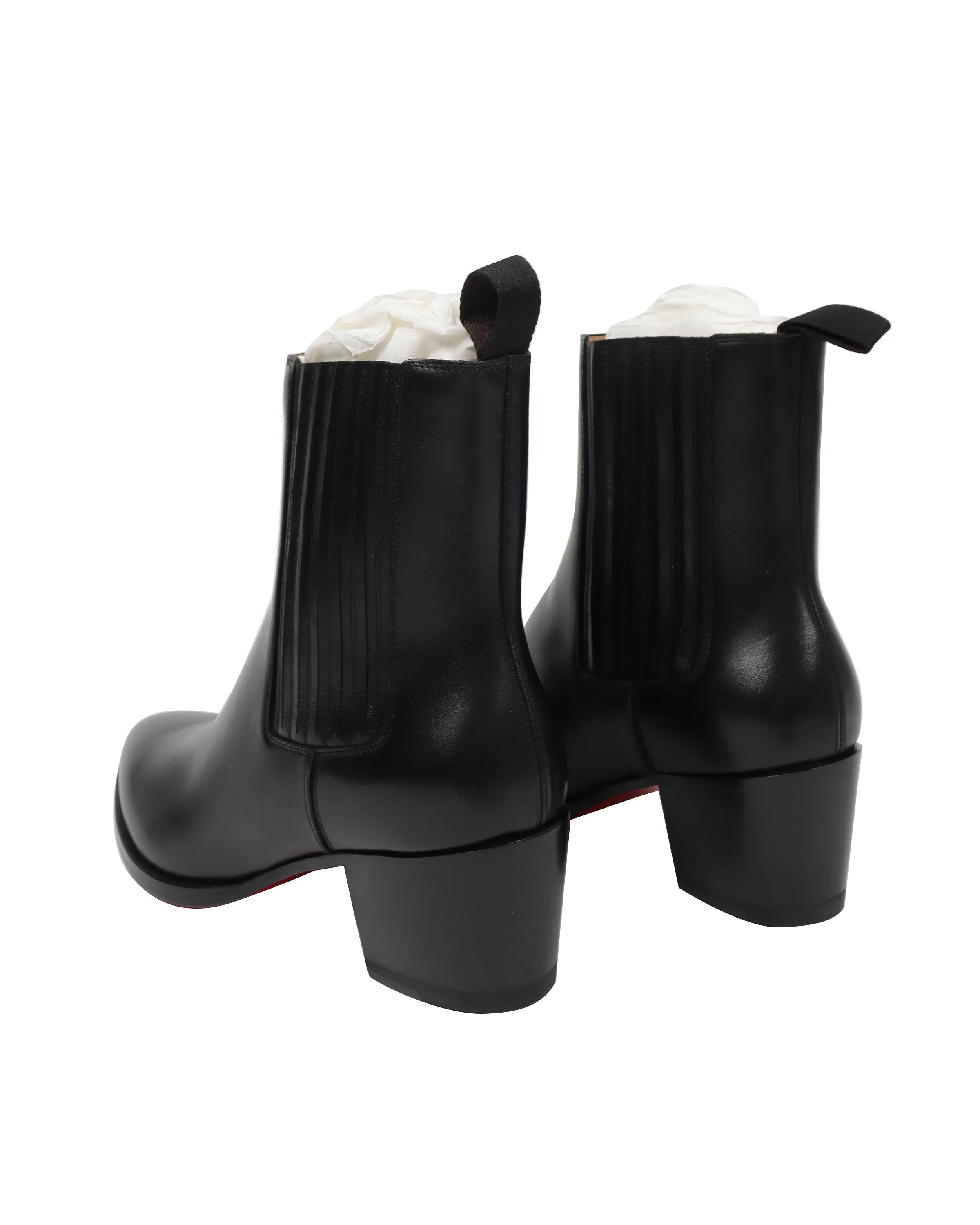 "William" Heeled boot Knee High Leather Wedge Heel Boots