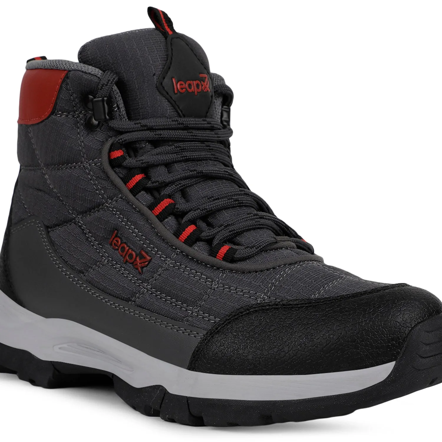 Vans Training Shoe Leap7x Sports Light Grey High Ankle Trekking Shoes For Mens VERTICAL By Liberty