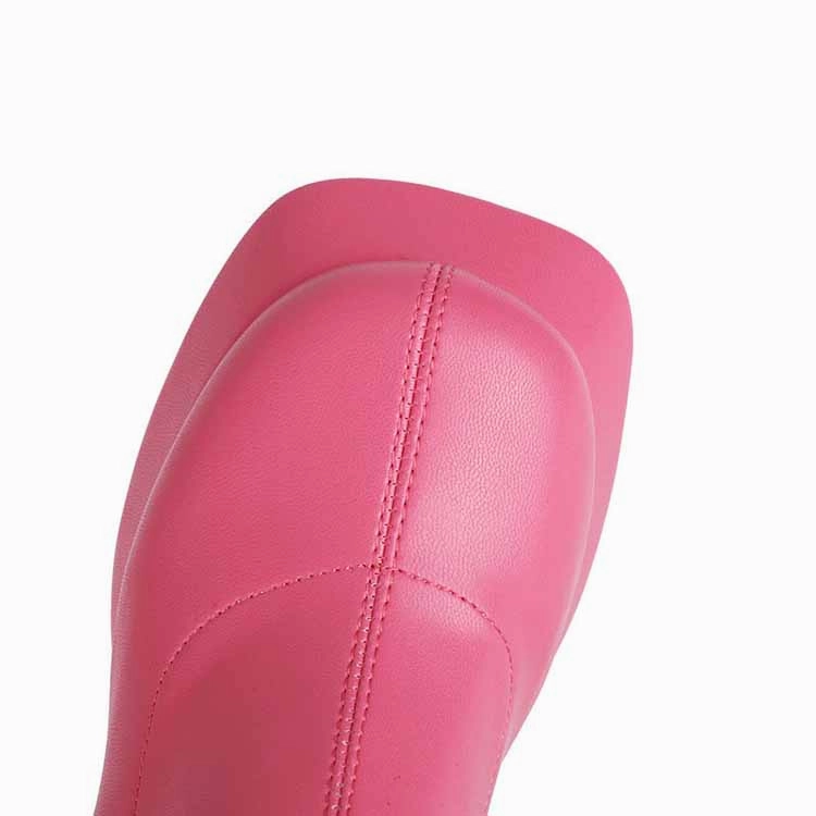 Women Chunky Heel Square Toe Boots Platform Over Knee Boots Adidas Shoes Campus 00s