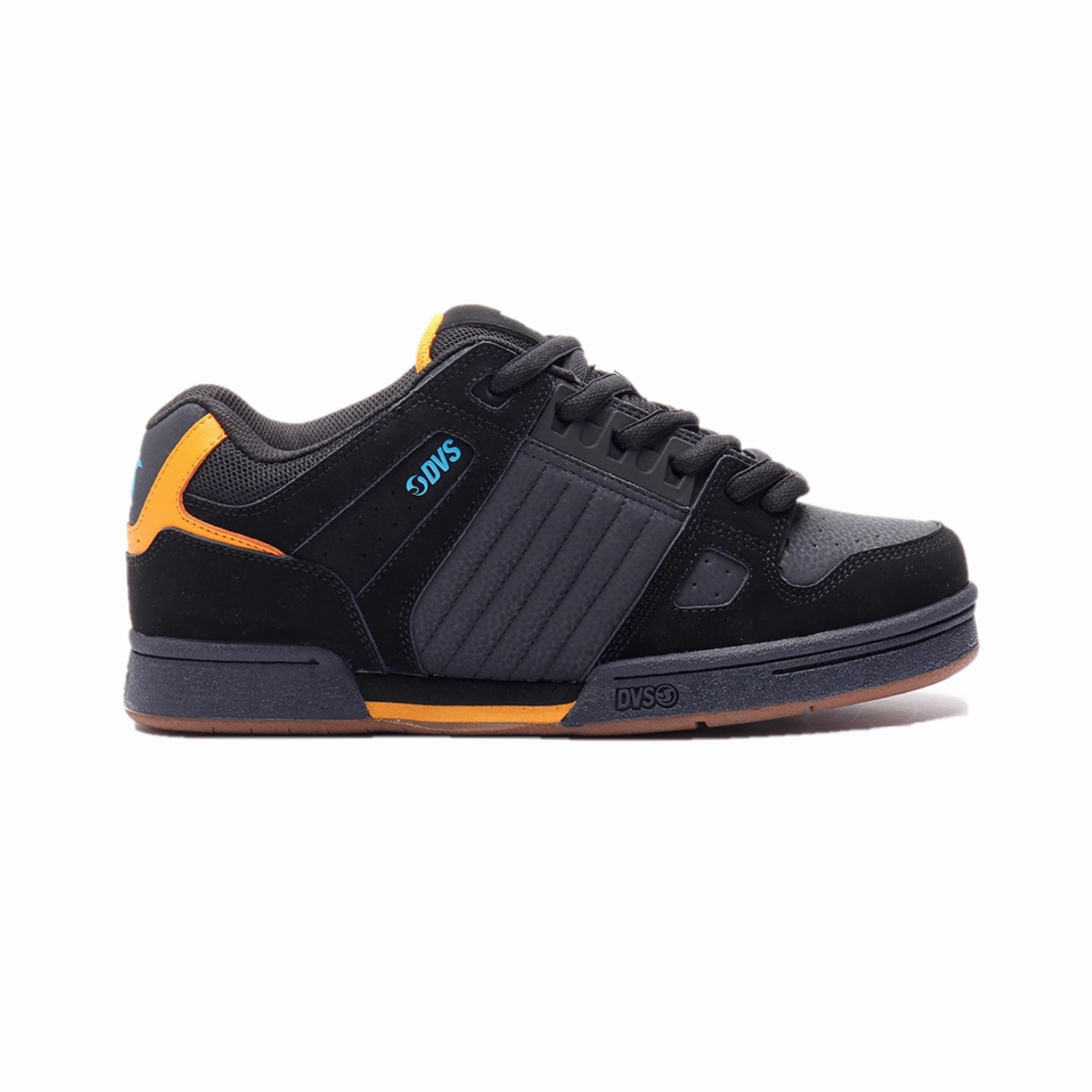 Leisure Comfort Date Outfit DVS F0000233972 CELSIUS MN'S (Medium) Black/Orange/Blue Suede, Leather & Nubuck Skate Shoes