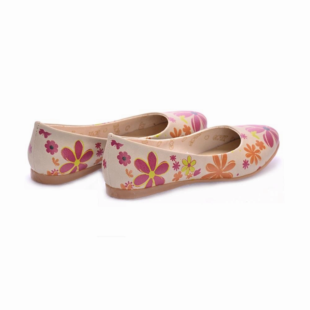 Night Out Business Mode Flowers Ballerinas Shoes 1003