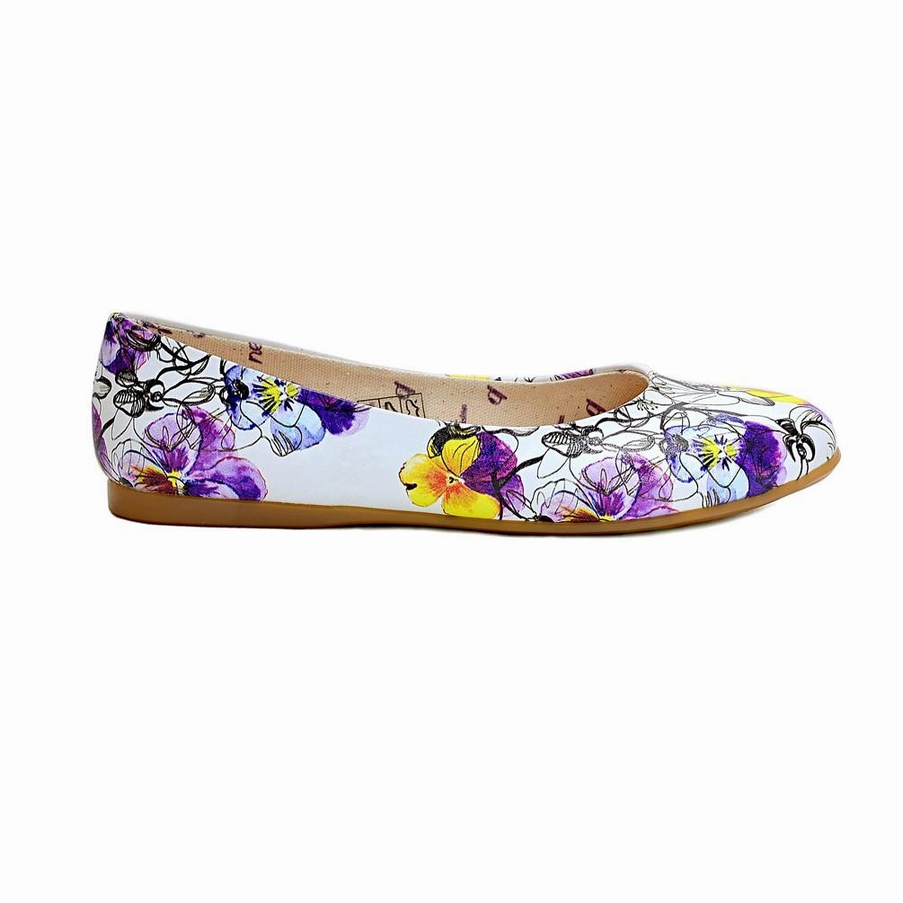 Flowers Ballerinas Shoes NFS1000 Dual Tone