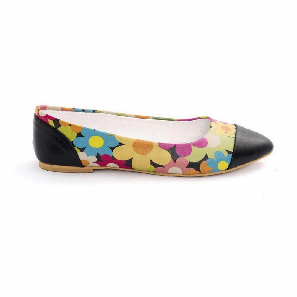 Flowers Ballerinas Shoes NMS106 Daily Comfort