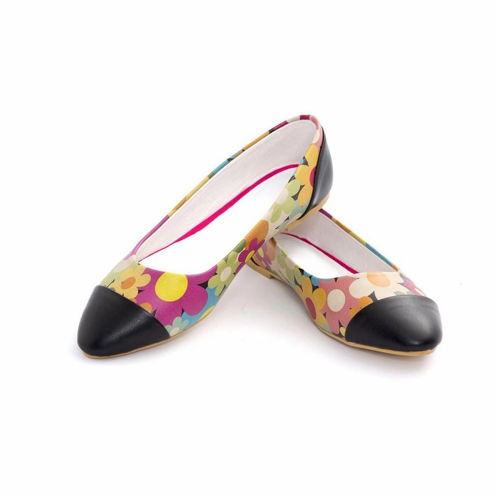 Flowers Ballerinas Shoes NMS106 Comfort Walk Celebrity Vibe