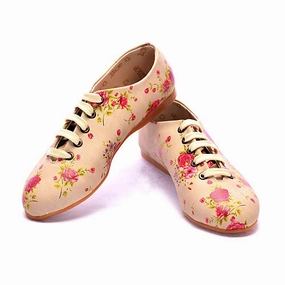 Calm Tone Flexible Fit Flowers Ballerinas Shoes SLV046