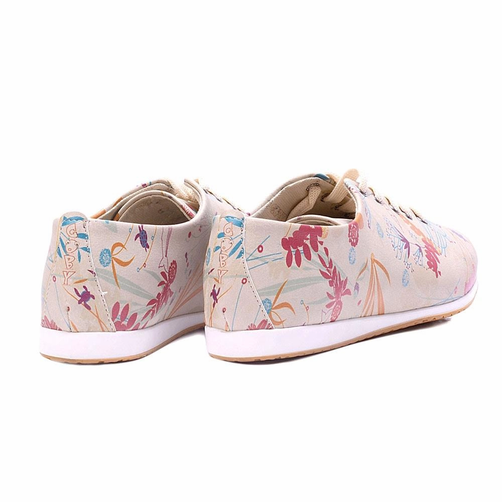 Flowers Ballerinas Shoes SLV191 Global Fit