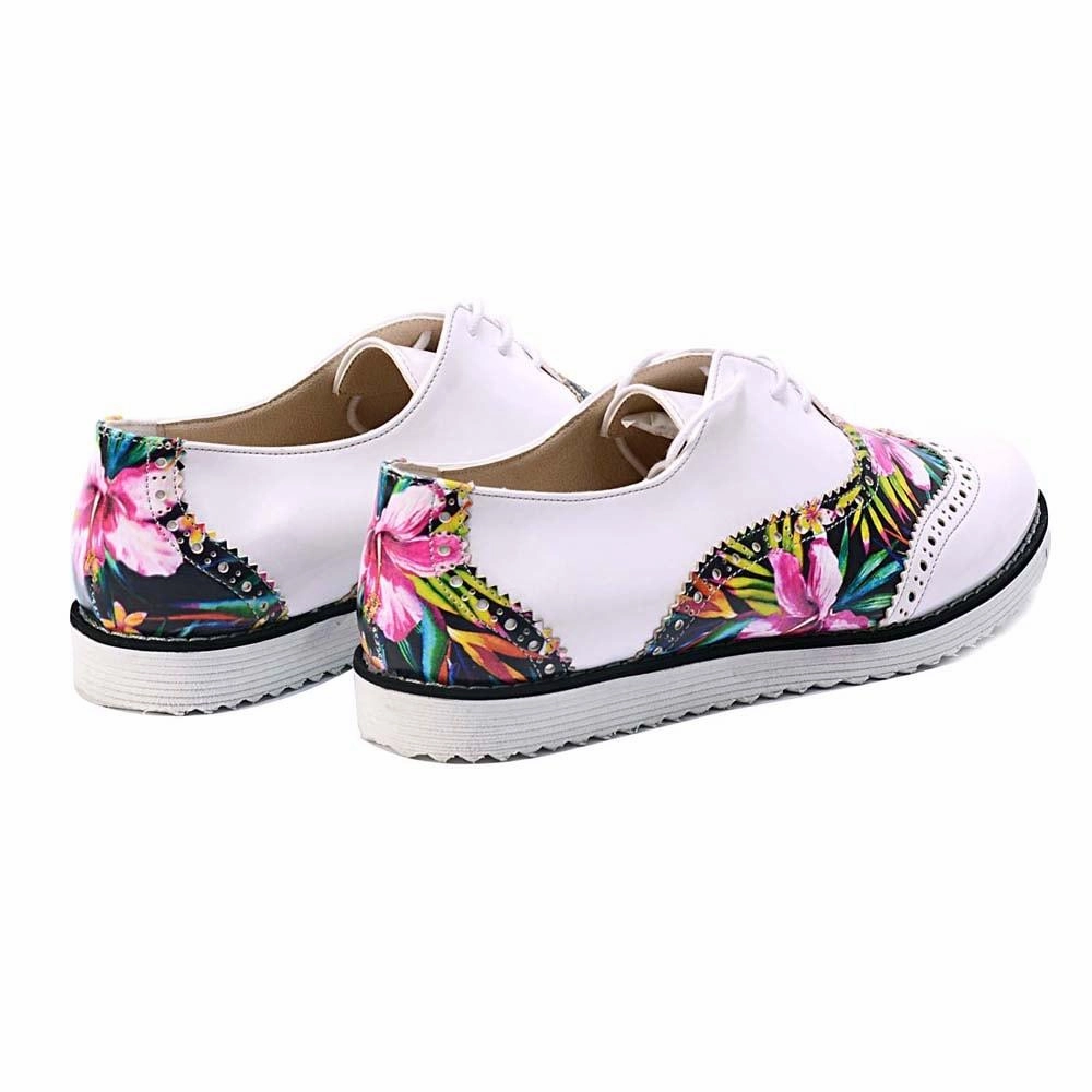 Heat Mode Rock Path Flowers Oxford Shoes GNG303