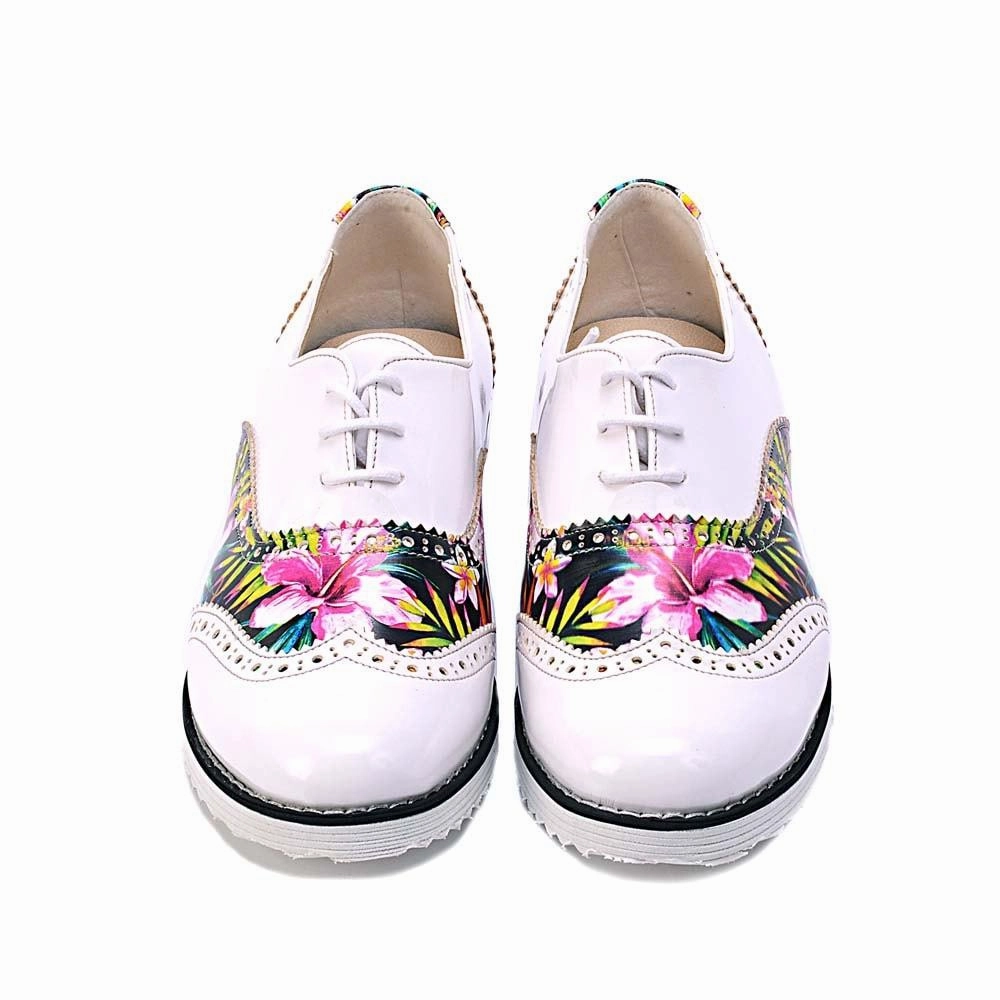 AI Path Coastal vibe Flowers Oxford Shoes GNG303