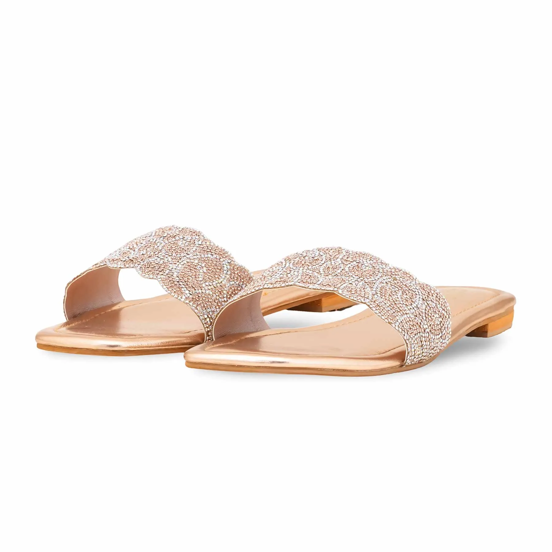 Peach Fancy Slipper For Ladies FN8056 Crocs Slide