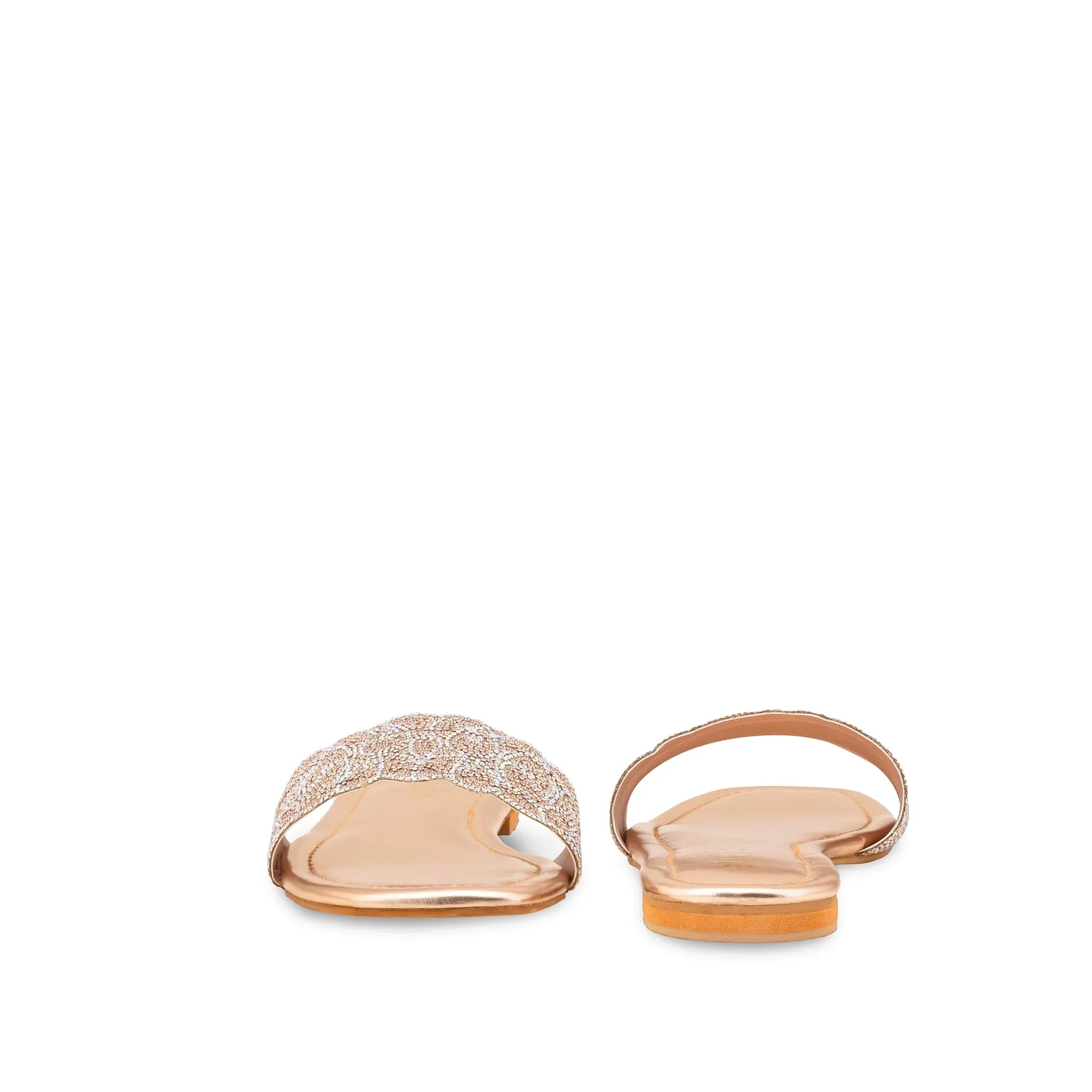 Peach Fancy Slipper For Ladies FN8056 Jw Anderson Slippers