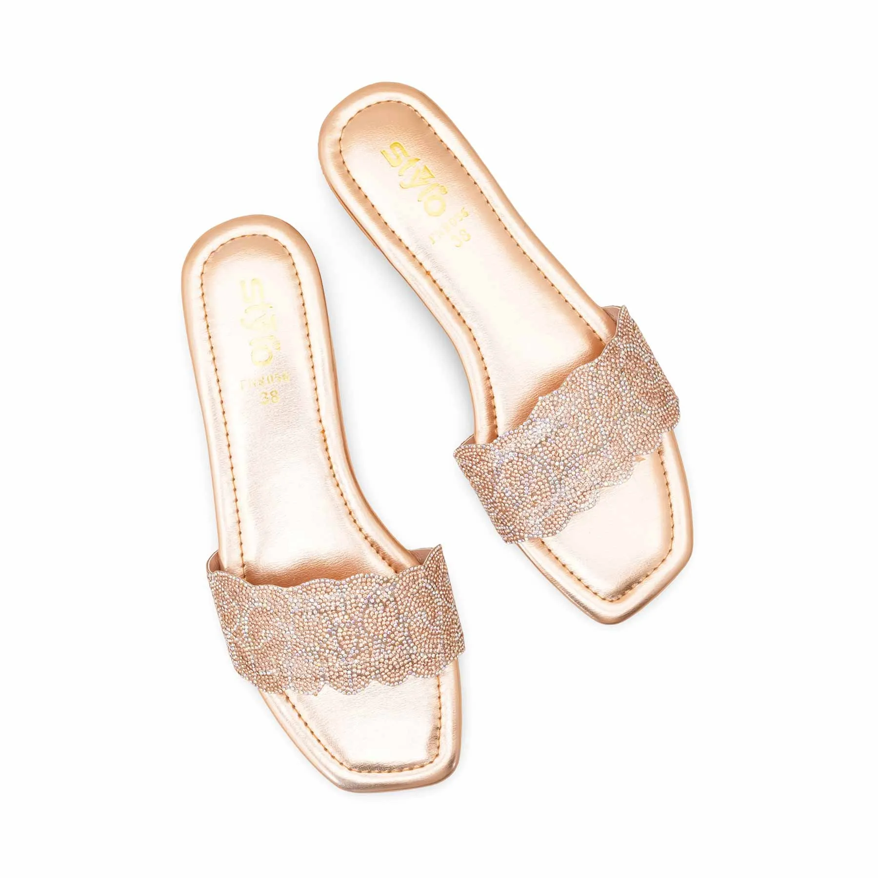 Bathroom Slippers Peach Fancy Slipper For Ladies FN8056