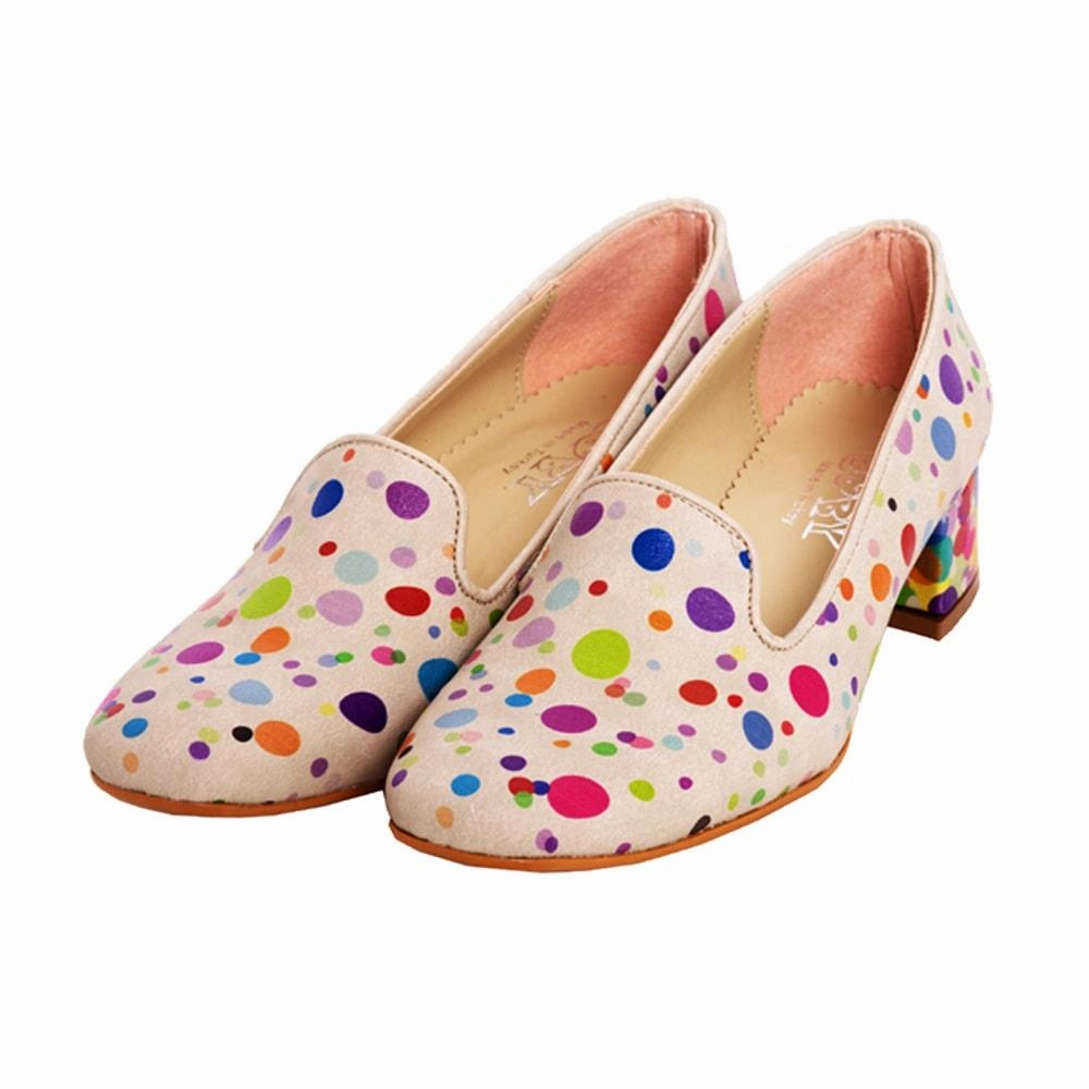 Colored Bangles Career Heel Shoes DB113 Comfortable Wear Balance Core