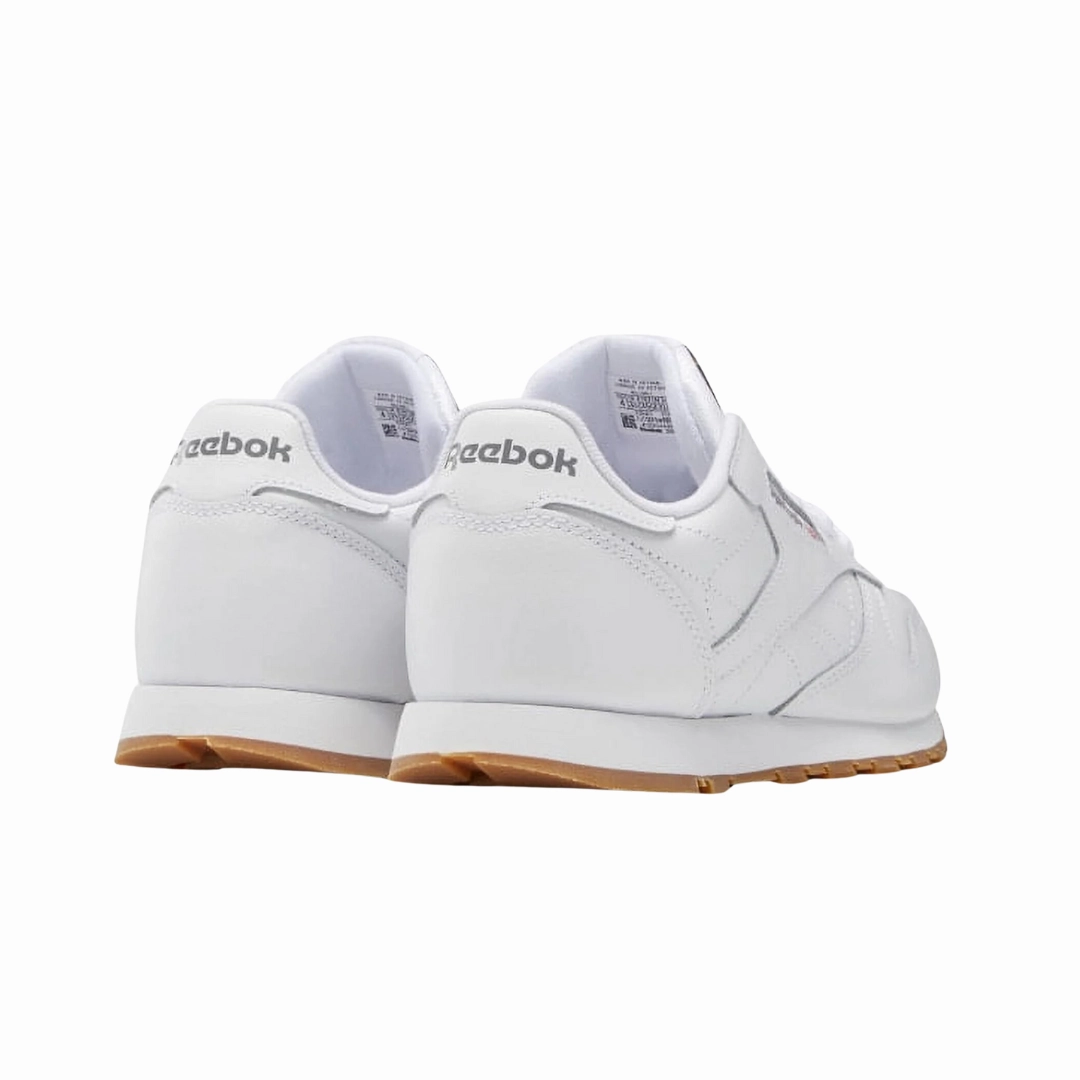 Comfortable Cushion Lake Side REEBOK 100010472 (GZ6098) CL LTHR JR`S (Medium) White/White Lether Lifestyle Shoes