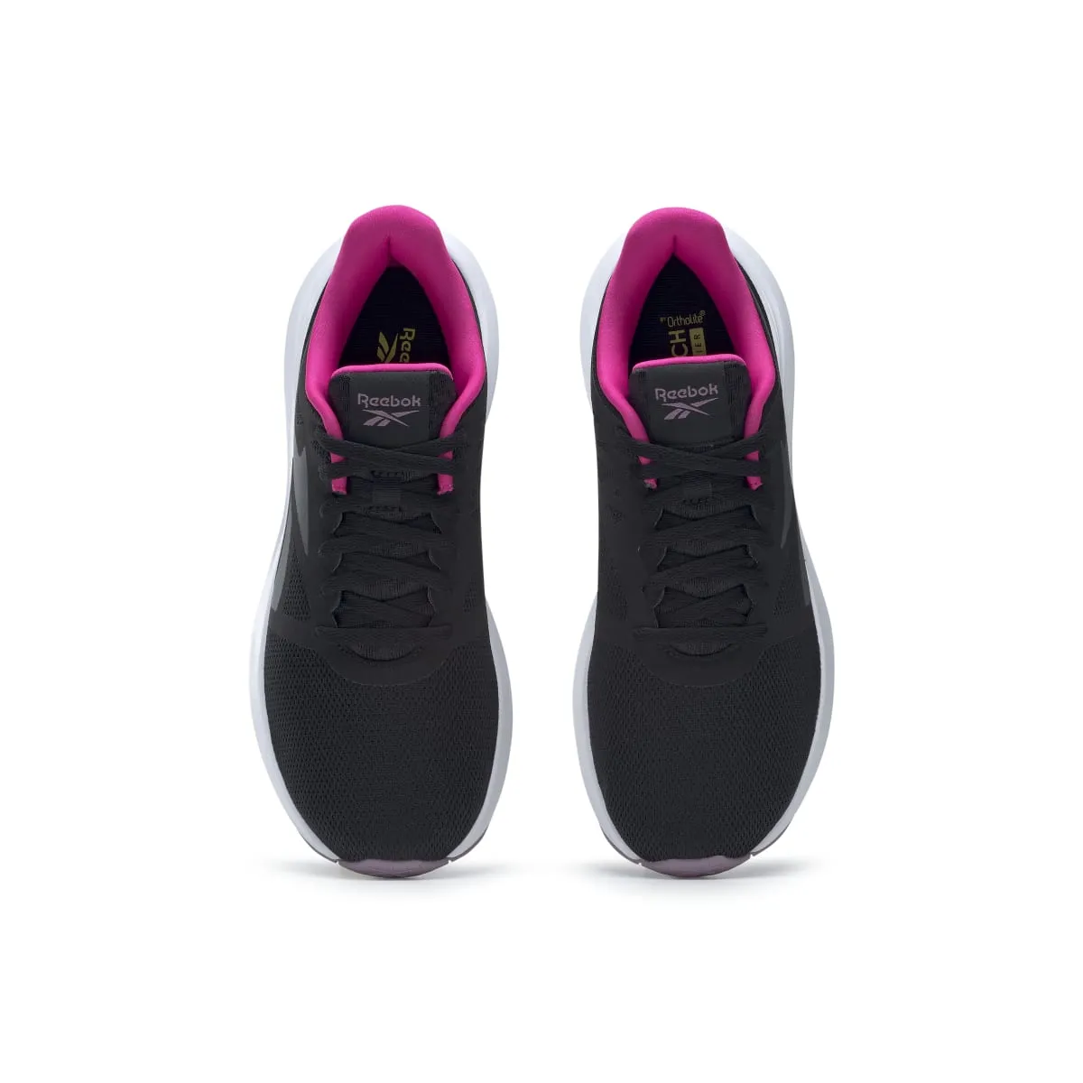 senior exercise shoes REEBOK GY4086 RUNNER 5.0 WMN'S (Medium) Black/Grey/Lilac Mesh Running Shoes