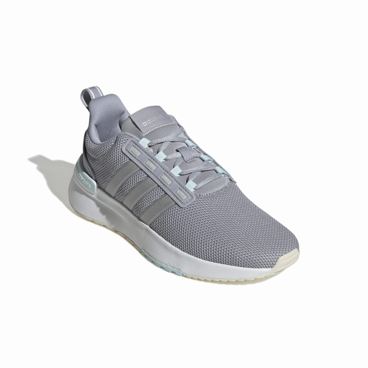 Functional utility short - distance runner ADIDAS GX4202 RACER TR21 WMN'S (Medium) Silver/Silver/Grey Leather & Textile Running Shoes