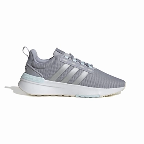 ADIDAS GX4202 RACER TR21 WMN'S (Medium) Silver/Silver/Grey Leather & Textile Running Shoes Elegant
