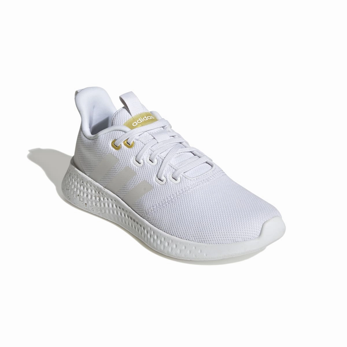 ADIDAS GV8926 PUREMOTION WMN'S (Medium) White/White/Yellow Textile Running Shoes low - top running shoes low - intensity running shoes