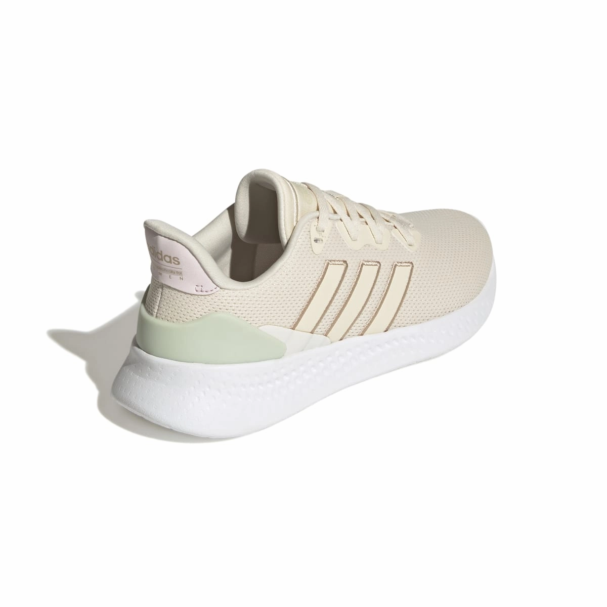 ADIDAS GZ6773 PUREMOTION SE WMN'S (Medium) White/Beige/Green Textile Running Shoes athletic clubs