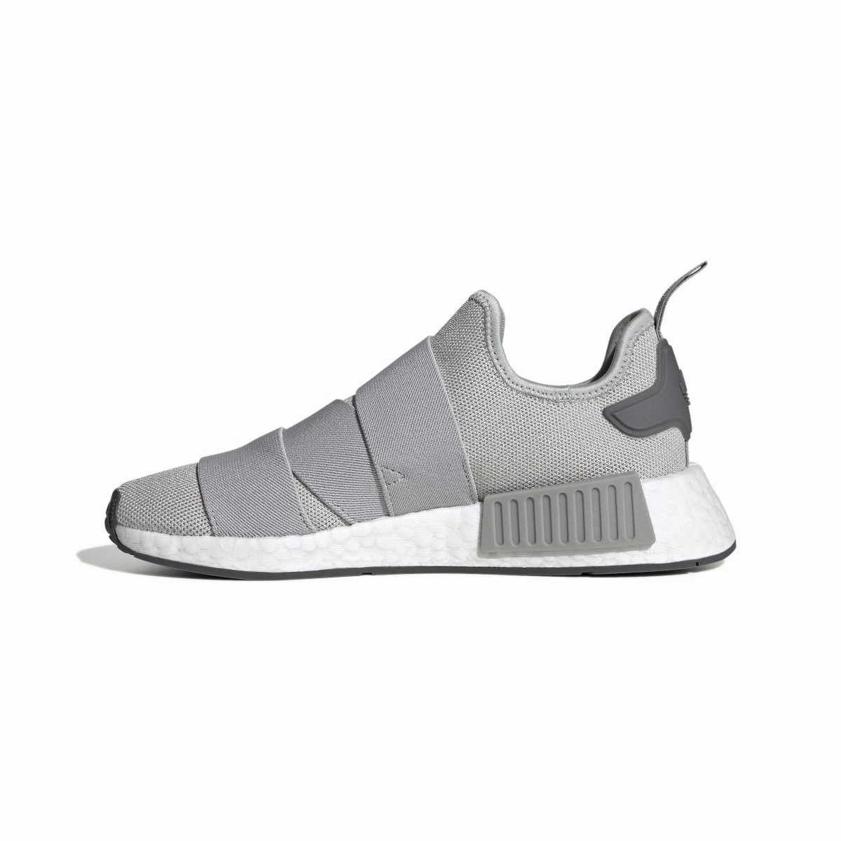 Stylish Accessory mud running footwear ADIDAS GW9470 NMD_R1 STRAP WMN'S (Medium)  Gray/White/Gray Stretch Knit Running Shoes