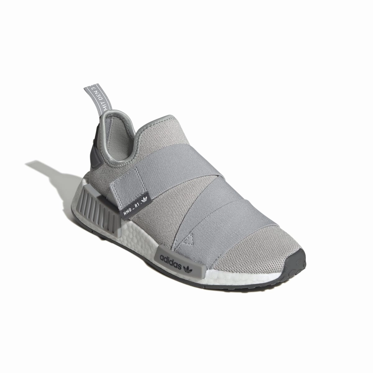 Award-winning design ADIDAS GW9470 NMD_R1 STRAP WMN'S (Medium)  Gray/White/Gray Stretch Knit Running Shoes
