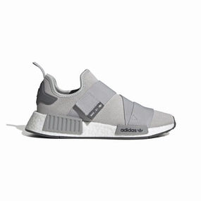 low - performance shoe potential ADIDAS GW9470 NMD_R1 STRAP WMN'S (Medium)  Gray/White/Gray Stretch Knit Running Shoes