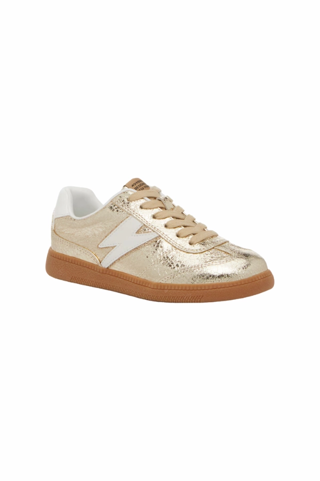 Steve Madden JTRIO - Gold Frye Leather Tennis Shoes