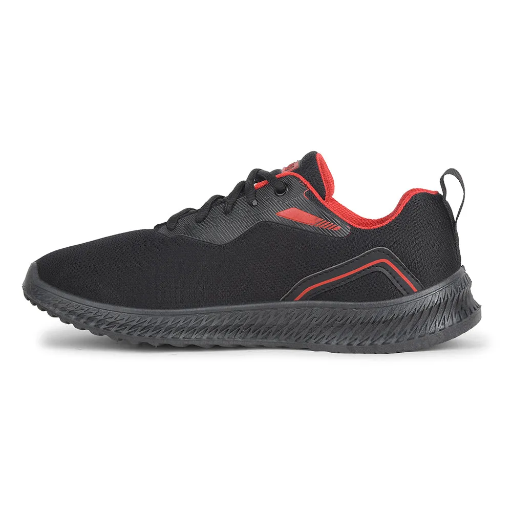 Force10 Black Sports Walking Shoes For Men OSLO-M1E By Liberty Ryka Devotion Xt Mid Training Shoe
