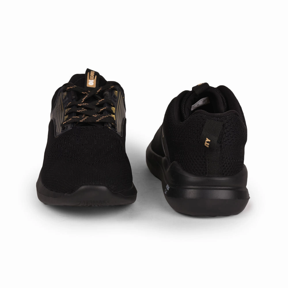 Force 10 Men Black Sports Running Shoes(LEOPARD-01) Best Running Shoe For Training