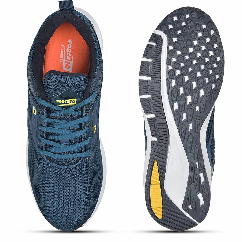 Force 10 Sports Lacing For Men (T.Blue) AVENGE by Liberty Best Gym Training Shoes 2025